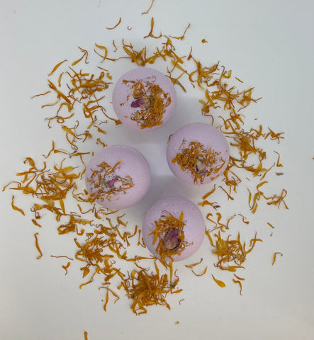 CBD - Lavender Bergamot & Calendula CBD Bath Bomb
